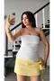White Strapless Blouse - 4