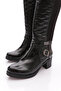 715 Women's Belt Detailed Heeled Boots - 4