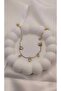 Women's Flower Figured Stone Detailed Hal Hal - 2