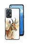 غطاء حماية لهاتف Oppo Reno7 Pro 5G بتصميم فن تجريدي للغزلان