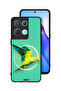 غطاء حماية لهاتف Oppo Reno8 Pro 5G بتصميم فن تجريدي ببغاء