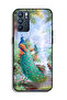غطاء حماية لهاتف Oppo Reno6 5G بنقشة الطاووس - 2