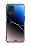 Oppo K9x Protective Case Cover Curve Lines Pattern - 2