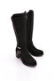 715 Women's Belt Detailed Heeled Boots - 2