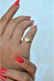 Heart Model Zircon Stone Little Finger Ring - 4