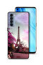 غطاء حماية لهاتف Oppo Reno4 Pro 4G بتصميم برج إيفل