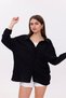 Women's Shirt Front Pocket Low Shoulder Black Women's Shirt Loose Oversized Women's Shirt - 6