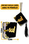 Velvet Covered Mini Quran Black with Strap and Tassel