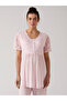Lace Detailed Pregnant Maternity 3-Piece Pajama Set - 3