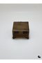 Natural Wood Burning Jewelry Box Wooden Storage Box(White Pine)(Length:12Cm Width:12Cm Load:8Cm) - 6