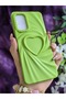 Samsung Galaxy A32 Compatible 3D Heart Green Silicone Case - 4