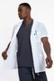 Terikoton (Thin Fabric) Jacket Length, Short Sleeve, Male Pharmacist, Doctor, Nurse, Teacher Apron - 4