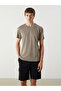 Trendlucky with a Difference Oval Collar Short Sleeve Men's Pajama Top