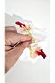Orchid Flower Pearl Latch Buckle 10 cm Double Sided 1 Piece - 3