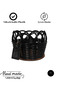 Black Round Rattan Basket |   17X12Cm |   100% Handcrafted & Domestic Production - 5