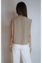 Women's Mink Modal Fabric Biyer Detail Zero Sleeve Printed Shirt Yy101255 - 6