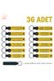 Yellow & Navy Blue, Special Gift for Chain Cafe Customers, Set of 36, Brand Written Leather Keychain