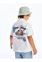 Nevavm Short-Sleeved Printed Boy's Shirt with Difference - 3