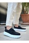 Ba0676 Boa Black Linen High White Sole Men's Summer Shoes - 3
