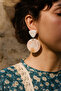 Handmade Meral Design Earrings |   Polymer Clay Vintage Earrings |   Light and Stylish Bijoux Earrings