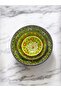 Decorative 3 Pieces Green Tulip Tile Designed Fully Handmade Snack Bowl-Sauce Bowl-Breakfast Bowl