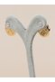 Viridessa Flower Motif Enamel Pearl Vintage Art Earrings - 4