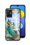 غطاء حماية لهاتف Vivo Y75 5G بنقشة الطاووس