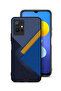 غطاء حماية جلدي بنقشة مثلثات لهاتف Vivo Y75 5G