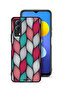 غطاء حماية بنقشة ريش لهاتف Vivo T1x