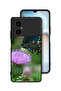 غطاء حماية لهاتف Xiaomi Poco M4 5G بتصميم فراشة على زهرة