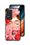Xiaomi Redmi K50 Pro Protective Case Cover Girl Face Hide In Flowers Art