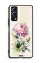 Vivo Y72 5G Protective Case Cover Watercolor Rose Paint Art - 2