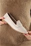 Sanra Skin Color Genuine Leather Soft Ballerina Masculine Shoes