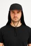 Men's Black Neck Protector Uv Sun Protection Breathable Outdoor Fisherman Hat - 5