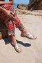 Allison Women's Gold Real Leather Spain Production Sandals