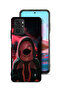 Xiaomi Redmi Note 10 4G Protective Case Cover Girl Wear Mask Art