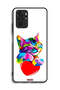 Xiaomi Redmi Note 10S Protective Case Cover Colourful Kitten - 2
