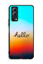 Vivo Y72 5G Protective Case Cover Hello - 2