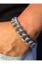 Vip Steel Patterned Matte Gourmet Stylish Design • Bracelet for Lover in Lighted Box • for Husband • for Father - 2