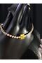 Xuping Model Yellow Citrine Baguette Stone Detail Round Waterway Steel Bracelet for Lover, Wife, Mother - 3