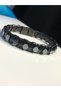 Men's Steel Bracelet - Geometric Model Black Color Leather Braided - for Lover - for Spouse - for Father - 5