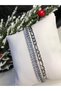 Baguette Waterway Figaro Chain Detailed White Zirconia Stone Steel Bracelet for Lover, Wife, Mother - 5