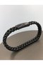 Stainless Black Braided and Black Men's Model Steel Bracelet Gift for Lover, Friend, Father - 4