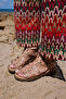 Poti̇s Women's Nude Leather Gladiator Spain Production Sandals - 2