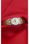 Steel Bracelet - Stainless Steel Queen Elizabeth White Stone Yellow Color Bracelet Handcuffs - 6