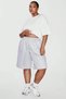 Unisex Wide Fit Baggy Oversize Shorts Plus Size Knee Length Bermuda Shorts Black Gray Anthracite - 5