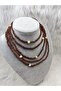 Black Glass Beaded Long Necklace Bohemian Necklace Multi-Functional Necklace - 6