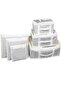 Set of 6 Gray Suitcase Organizer Bags, Practical and Stylish Storage Solution