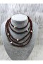 Black Glass Beaded Long Necklace Bohemian Necklace Multi-Functional Necklace - 5