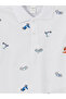 White Polo Neck Printed Boy's T-Shirt - 2